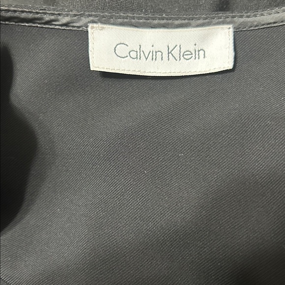 Calvin Klein Black Jacket w/ Gold Accents Medium -see description & measurements - Picture 4 of 4